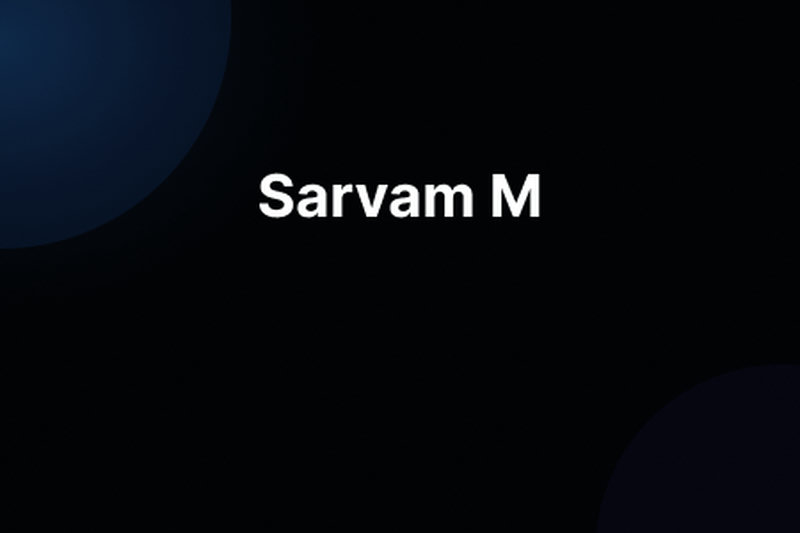 Sarvam M