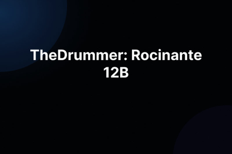 TheDrummer: Rocinante 12B