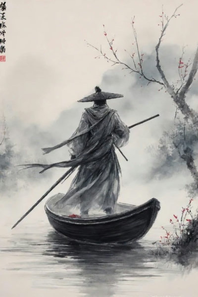 _Ink_Wash_Painting_Style_Flux_LoRA - v1.0