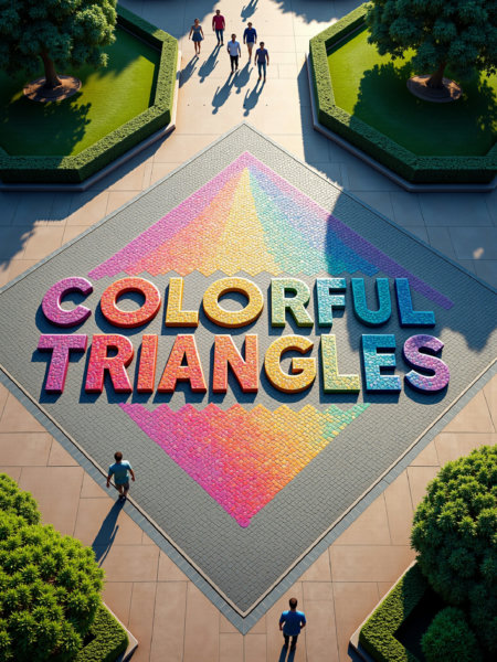 Colorful Triangles FLUX & SDXL - FLUX