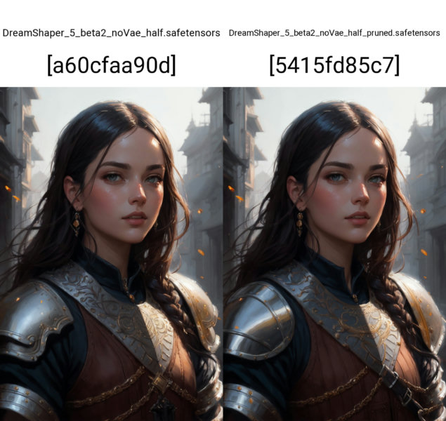 DreamShaper - 5 pruned (no vae) - train