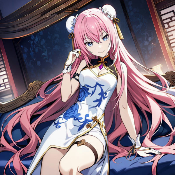 Bewitching Sister's Floral Dress (Megurine Luka) / Project SEKAI - AnimagineXL V3.1