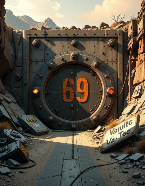 exterior view of Vault 69 - v1.0