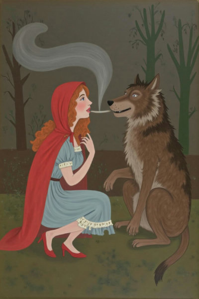 Great Depression Folk Art: Doris Lee Minimalist Abstract Painting Style - v1.0