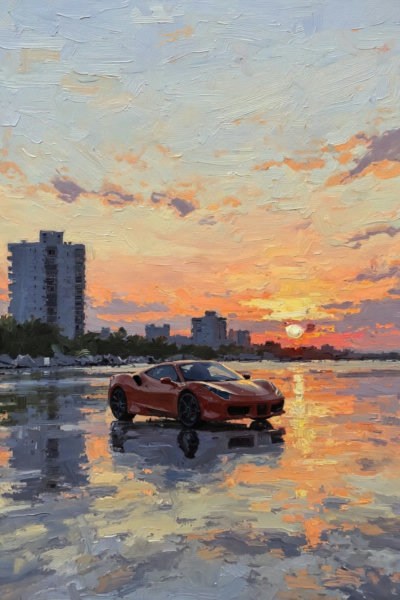 Oil painting(oil brush stroke) - FLUX - 250425