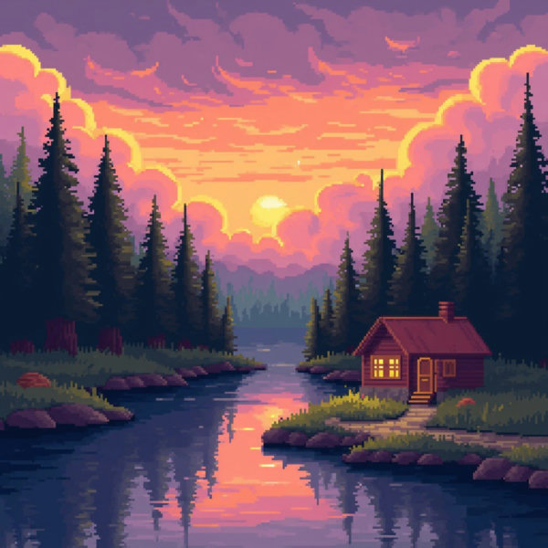 Pixel Art Illustrations FLUX - v1.2 - Most stylized flat