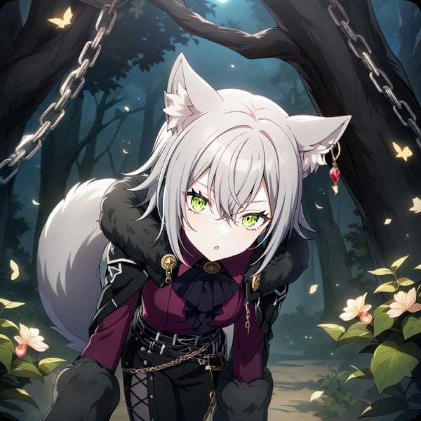 Wolf's Dark Cloak (Hinomori Shiho) / Project SEKAI - AnimagineXL V3.1