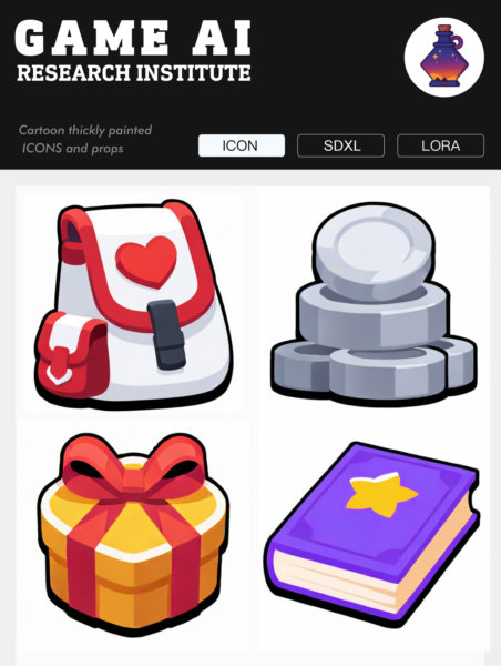 gmic icon_Cartoon style - sdxl2.0