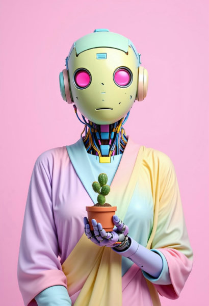 pastel robots/cyborg portait - v0.2