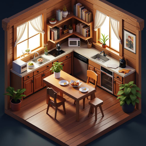 Isometry style - real 3D (Flux) - v1