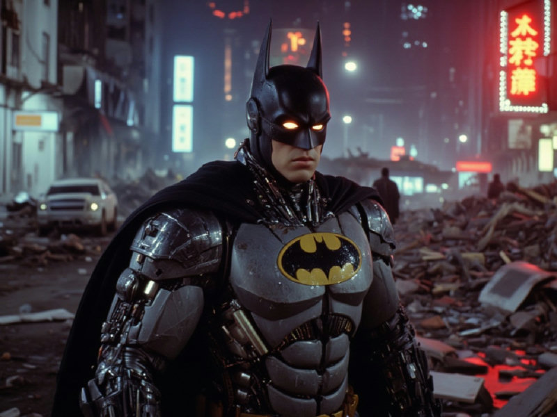 Half-Robot Super Hero Lora for Flux - Half-Robot Heroes-e10-v1