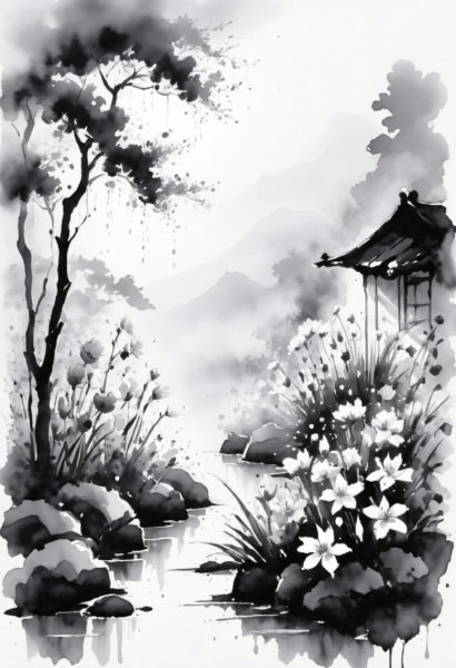 Unfazed ink wash style - SDXL v1.0