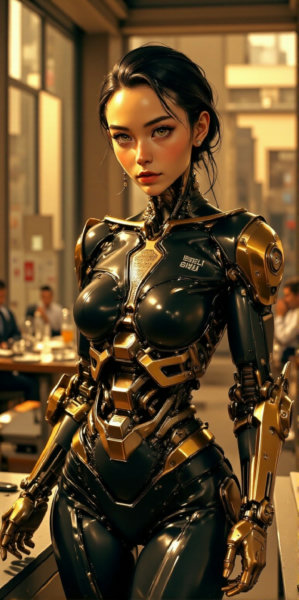 BLUE_mk4_angel_FLUX_06 (robotic body, cyborgs and mecha angels) - V1