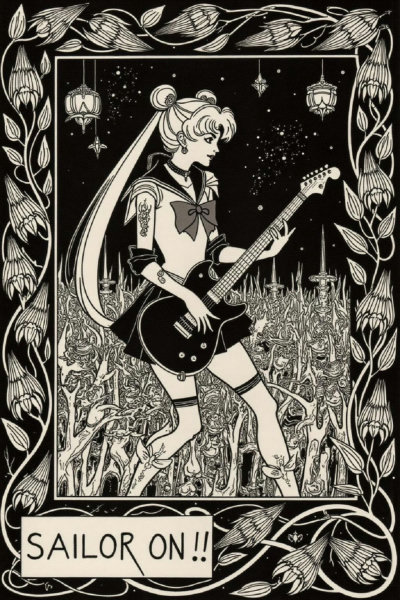 Golden Age of British Book Illustration: Aubrey Beardsley (Le Morte d'Arthur.) - With Frame v1.0