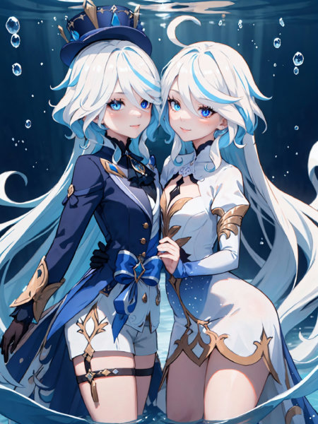 Furina Focalors 芙宁娜 芙卡洛斯 2in1 (SD1.5&XL&Pony) - v2.0