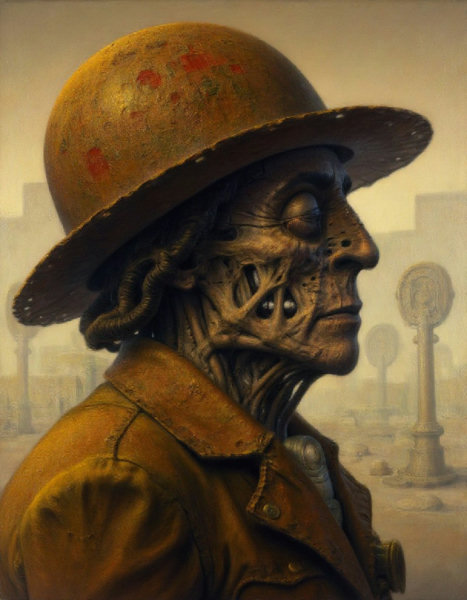 Darius Kawasaki painting style Flux.1 D LoRA - v1.0