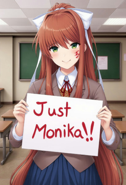 Doki Doki Literature Club! (Flux.1) - Monika