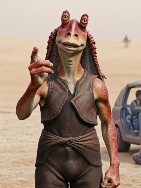 StarWars characters - Binks-flux