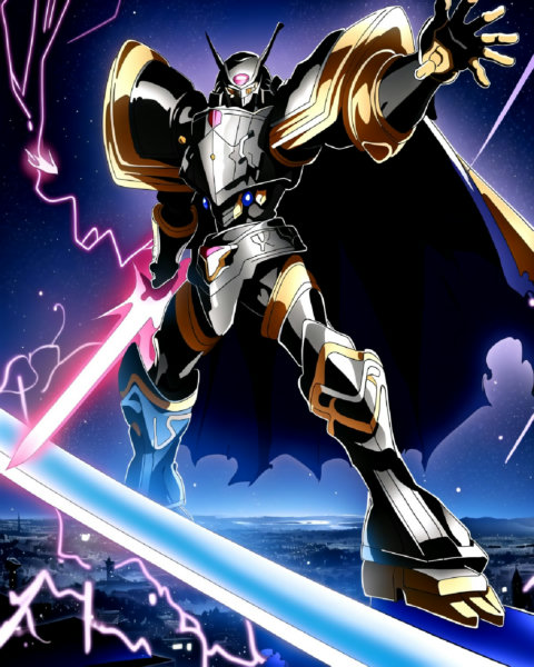 Alphamon/Dorugoramon/Dexdorugoramon (Digimon) - Alphamon SD1.5