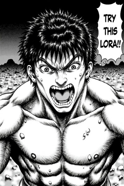 Berserk manga style - Flux Lora - v2.0