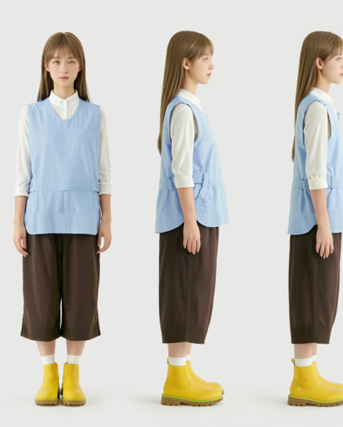 F1/XL MUJI Model Turn, Multi-View, Turnaround, Model Sheet, Character Design - SDXL