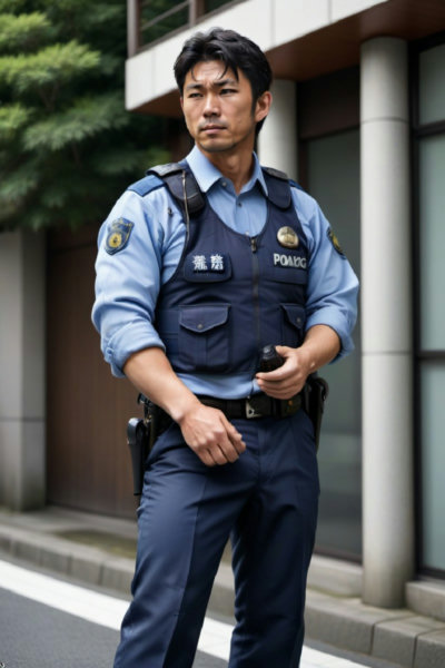 Male Japanese Police Uniform (summer) - XL v1.0