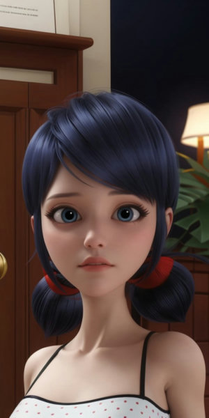 Marinette Dupain-Cheng, Ladybug, Miraculous. Different models and attires. - Pijama 2 (SD1.5)
