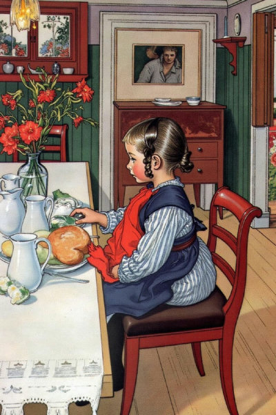 Swedish Domesticity: Carl Larsson Watercolor Painting Style - v1.0