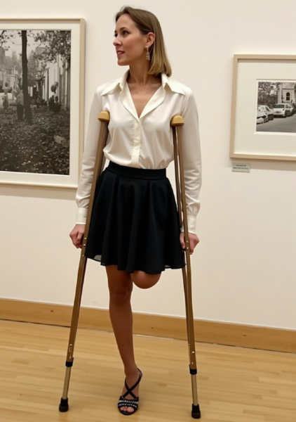 Flux leg amputee (v2+v3 with crutches) - Flux amputee v2