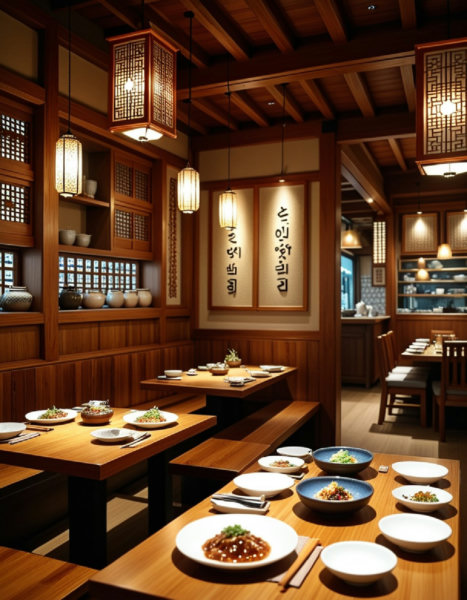 Korean restaurant interior - v1.0