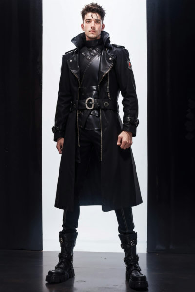 Gothic Men's Leather Jacket - v1.0