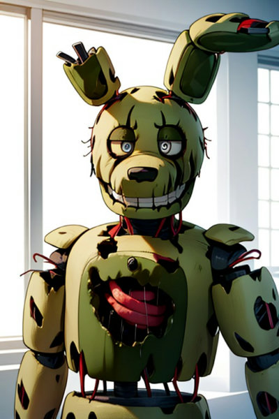 Springtrap FNAF / Five Nights at Freddy's illust + 1.5 - 1.5 v2