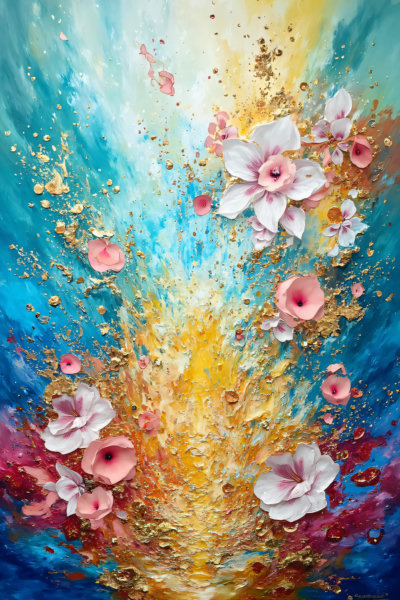 Abstract oil painting art - V1 FLUX