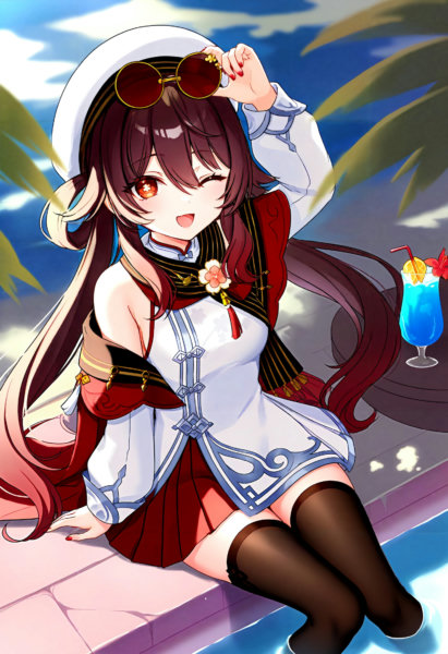 Hu Tao (Cherries Snow-Laden) (NoobAI Illustrious Animagine) - Animagine XL