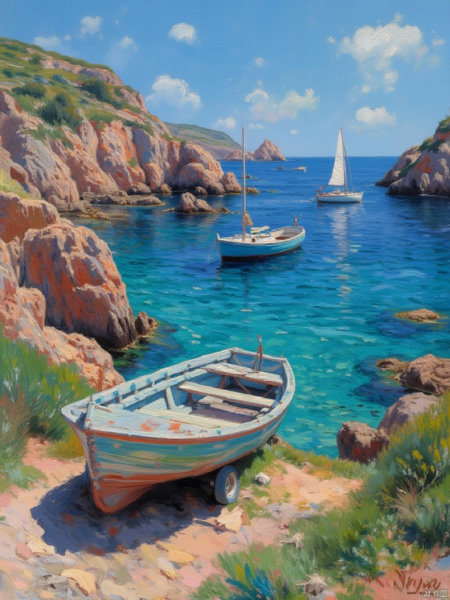 OB粗犷笔触油画 Oil painting with bold brushstrokes. - v1.0