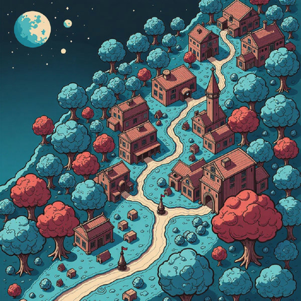 Envy Flux Fantasy Town Map 01 - Town and village maps for D&D and other RPGs - v1.0b