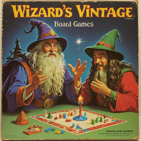 Wizard's Vintage Board Games - SDXL