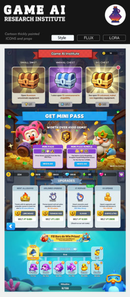 gmic style _F1 Game cartoon interface - Flux1.0