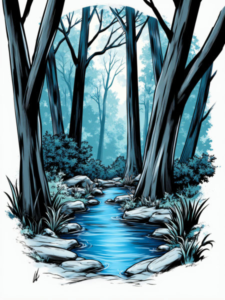 Azure Sketch Illustration - Flux