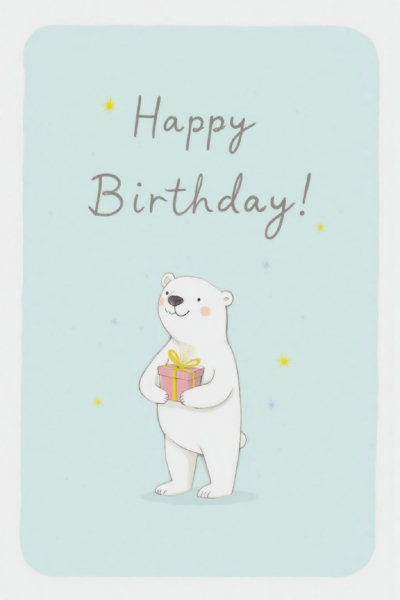 Flat Color Minimalist Greeting Card Illustration Style - v1.0