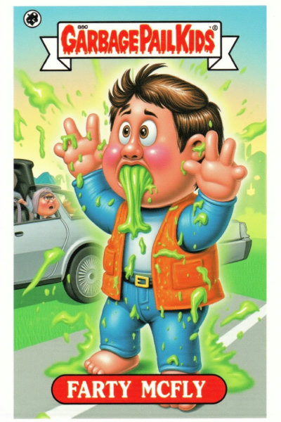 Garbage Pail Kids card style - FLUX v1.0