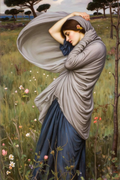 Pre-Raphaelite Brotherhood: John Williams Waterhouse Portrait Style - v1.0