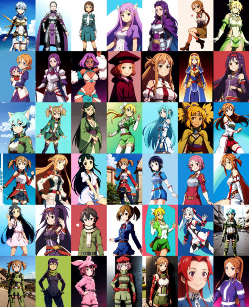 Sword Art Online - Characterpack - Mash-up Pack - SD1.5
