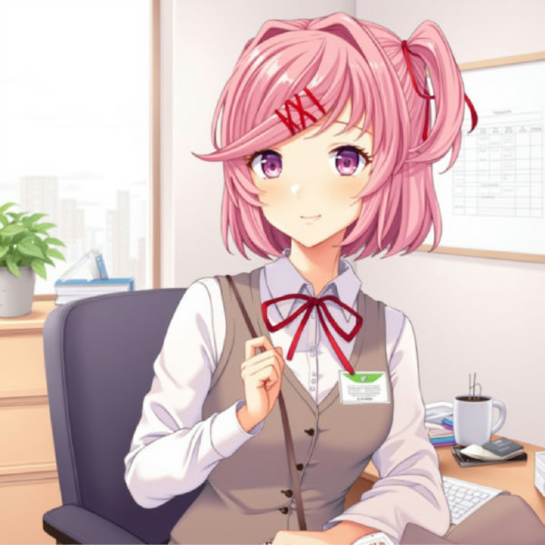 Doki Doki Literature Club! (Flux.1) - Natsuki