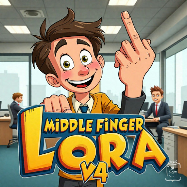 Middle Finger FLUX DEV LORA - v4