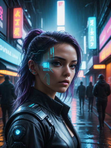 Neon Cyberpunk - Cyberware SDXL - SDXL v2 Headoverlay