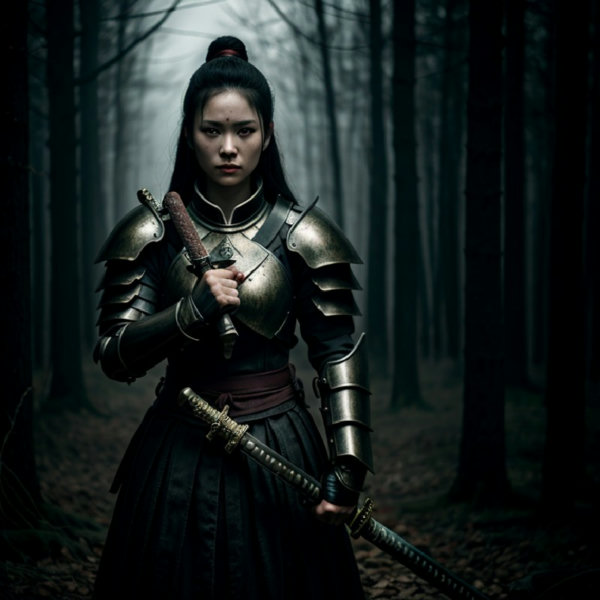 Female (Male) Samurai cinematic style XL + SD1.5 + F1D - Samurai Style SD1.5 v1.0