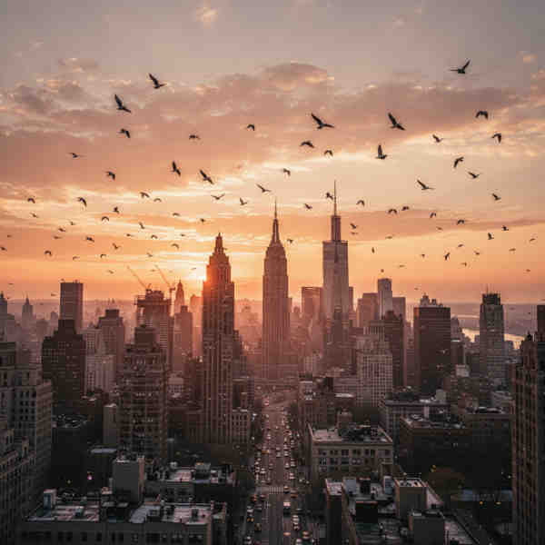 Example of AI outpainting result