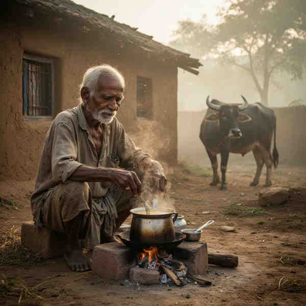 Example of AI outpainting result